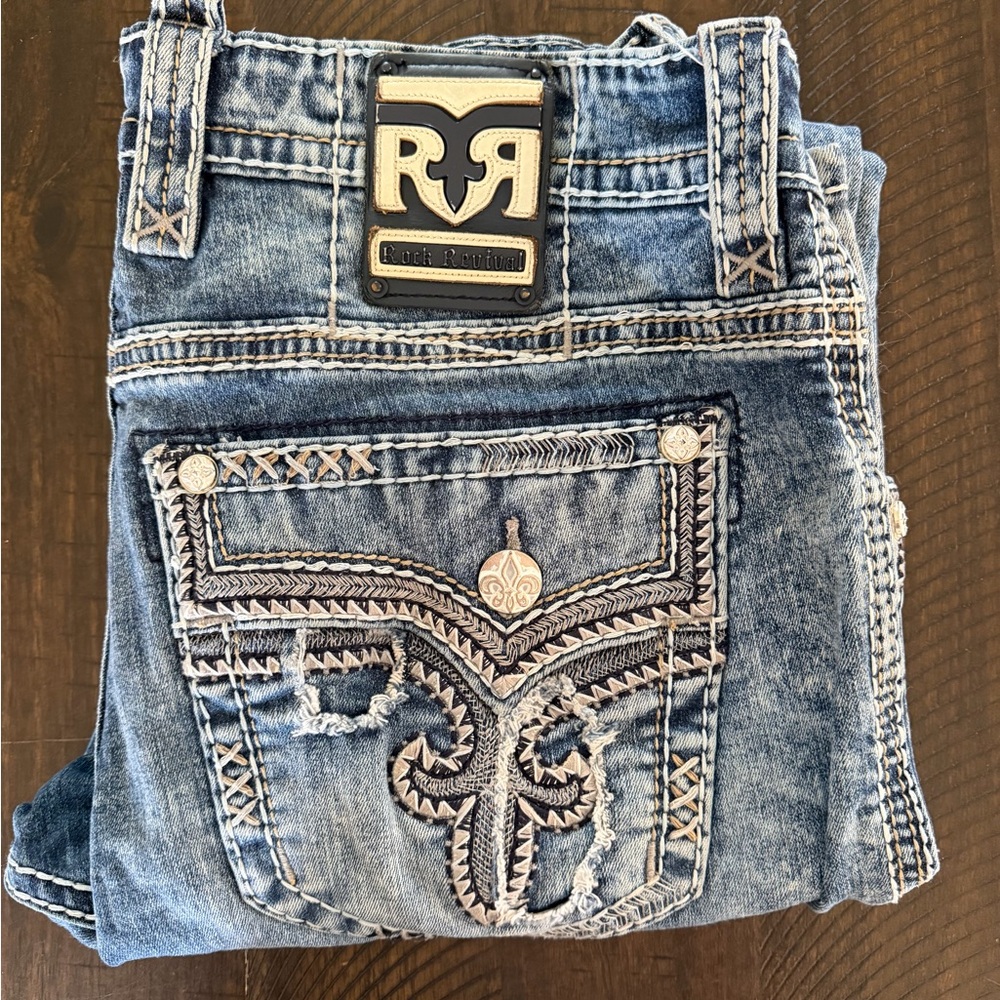Rock Revival Blue Boot Cut Jeans